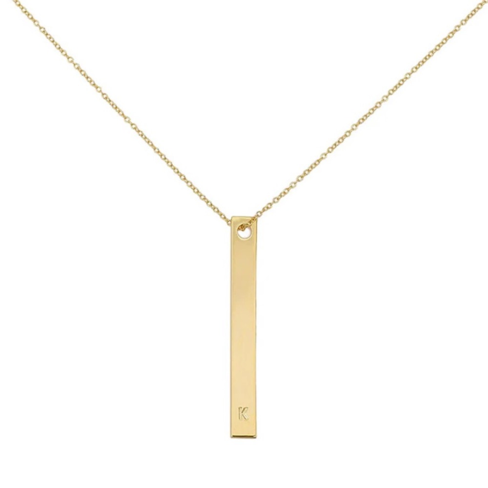 Uncommon James gold initial K necklace. NEW
